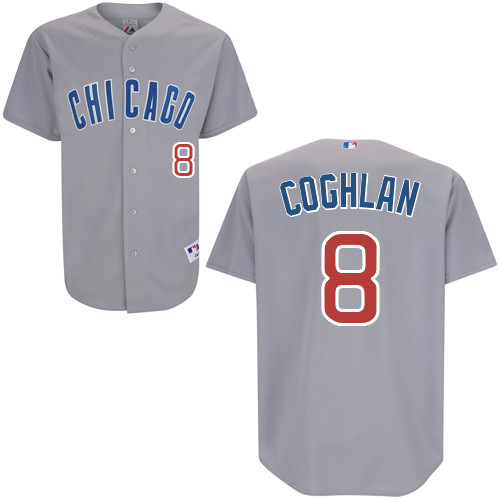 Chris Coghlan #8 MLB Jersey-Chicago Cubs Men's Authentic Road Gray Baseball Jersey